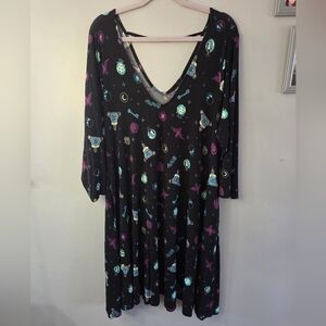 TORRID Disney Haunted Mansion Dress Goth Emo Spooky Halloween Horror NWT Size 3X